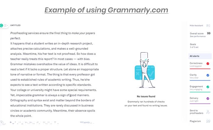 example of using grammarly.com